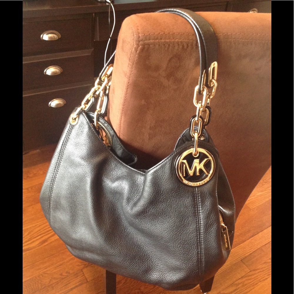 Michael Kors Large Leather Fulton Handbag